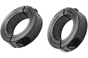 SUMMIT COLLARS & INDUSTRIAL SUPPLY Summit Collars Clamping Shaft Collar 1-3/4'' Bore 2C-175 Double Split Black Oxide with Cap Screws Durable Shaft Collars CB2-175 Suitable for Machinery and Industrial Use 2 Pieces