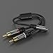 KabelDirekt – (0.5 feet Y Adapter (1 x 3.5mm Female to 2 x RCA Male) – Pro Series