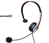 Voistek Call Center Telephone Headset with Noise Canceling Microphone for Nortel Nec Mitel Aastra Siemens GE 3Com Toshiba InterTel Sprint Talkswitch ShoreTel Iwatsu Packet8 ESI Allworx Office IP Phones (Monaural A2K10)