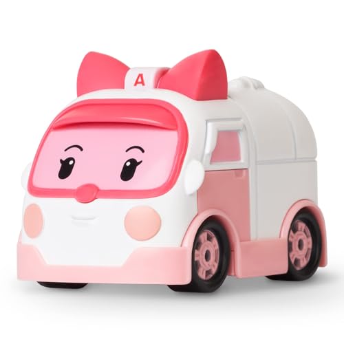 Robocar Poli DIE-CAST Amber Ambulance – Metal Vehicle Toy for Role-Play and STEM Preschool Learning, Gifts for Boys & Girls Ages 3-9