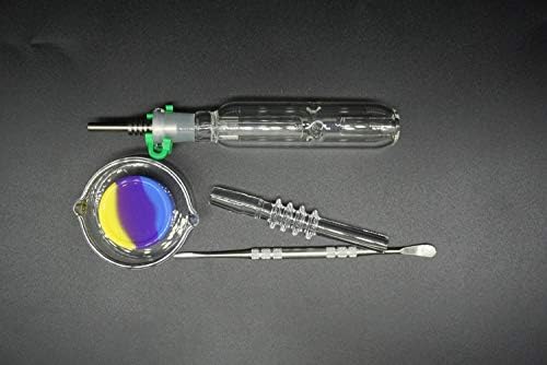 Fengminchen, 10mm Mini Nectar Honey Straw V1 with Titanium Tip, Quartz Tip, Dish Full Kit