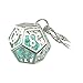 FM FM42 Polyhedral Locket Pendant Necklace with The Signs of The Zodiac & Glow in The Dark Ball GN2006