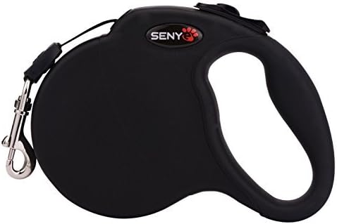 SENYEPETS Heavy Duty Retractable Dog Leash by Senye - Great for Small,Medium&Large Dogs up o 110lbs-Strong Nylon Ribbon Extends 16ft; 360° Tangle-Free;Durable Big Pet Leash