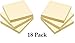 1InTheOffice Sticky Notes Yellow, Sticky Notes 3x3, Self Stick, 18/Pack = 100 Sheet/Pack