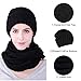 Winter Men Hat Scarf Set, Beanie Hat Neck Warmer for Women