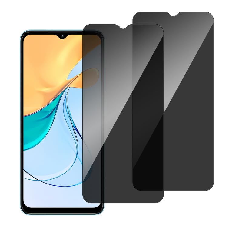 chejuza Privacy Screen Protector, Screen Protectors for ZTE Blade V50 Design 5 g (Not for 4 g) [2 Pieces], 9H Hardness, Full Coverage Anti Spy Tempered Glass, HD
