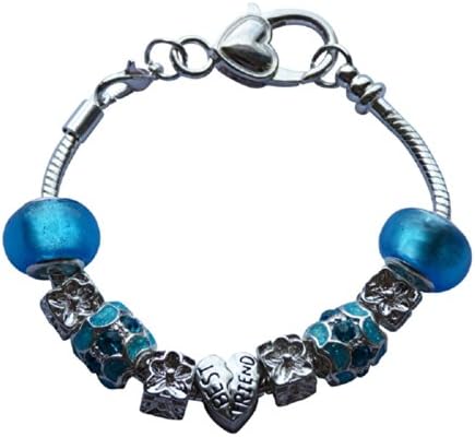 Best Friend/Heart Children's/Small Wrist Pandora/Troll Style Charm Bracelet - 18cm Length