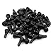 CKAuto TR412 Rubber Snap-in Short Black Tire Valve Stem for Tubeless 0.453 Inch 11.5mm Rim Holes on Standard Vehicle Tires (50pcs/Bag)