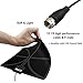 2018 NEW VERSION ! HDTV Antenna, Indoor Amplified TV Antenna 60--90 Mile Range with Detachable Amplifier Signal Booster and 16.6 Feet Thicker Coaxial Cable For 4K 1080P 2160P Free