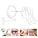 SONGMICS 7x Magnifying Wall Mount Makeup Mirror 8-Inch Two-Sided Extendable Bathroom Vanity Mirror Chrome UBBM713