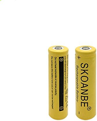SKOANBE 18650 2Packs 2600mAh 18650 Battery Rechargeable Li-ion With Small box Lithium Battery 3.7v Batteries for Flashlight LED Light