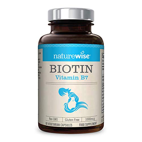 NatureWise Biotin Hair Skin and Nails Supplement 1000 mcg Vitamin B7