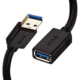 USB Extension Cable 6ft, VCZHS USB 3.0 Extension Cable USB3.0 Cable A Male to A Female for USB Flash Drive, Card Reader, Hard Drive, Keyboard,Playstation, Xbox, Oculus VR, Printer, Camera