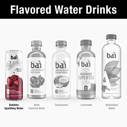 Bai Bubbles, Sparkling Water, Bolivia Black Cherry, Antioxidant Infused