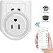 Smart Plug 2-Pack Mini Smart Outlet WiFi Smart Switch Compatible with Alexa & Google Home, No Hub Required, Remote Control Your Device from Anywhere, Timing Function