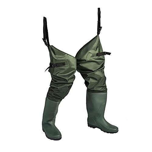 FISHINGSIR Hip Waders Waterproof Hip Boots for Men and Women with Boots