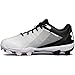 Under Armour Boys Leadoff Low Jr. RM Baseball Shoe, Black (011)/White, Little Kid 11 US