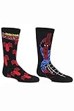 SockShop Kids' 2 Pair Marvel The Amazing Spider-Man Socks 13.5-6.5 Assorted