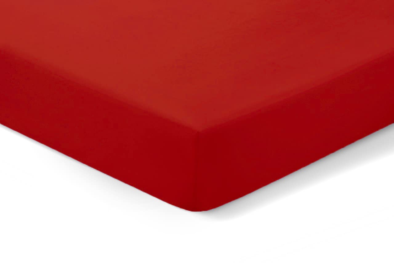 Amigozone Extra Deep 16"(40cm) Non Iron Percale Pollycotton Fitted Sheets (Super King, Red) โ image 1