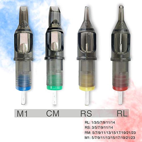 Tattoo Needles And Tips 50 PCS Assorted Tattoo Cartridge Needles Mixed ...
