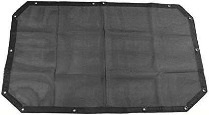 CARiC Sunshade Black Mesh Eclipse SunShade Top Covers Front Passengers for Your Jeep Wrangler JK JKU 2/4 Door 2007-2017