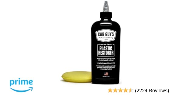 Carguys Plastic Restorer The Ultimate Solution For Bringing Rubber Vinyl And Plastic Back To Life 8 Oz Kit