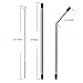 URMax Creative Collapsible stainless steel straw, Folding Drinking Straw, Eco-Friendly Food Grade TPE Tube and Stainless Body Collapsible Reusable Straw with Metal Box - Black