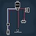 Glaretek Wiring Harness for LED Light Bar with Remote Control 12V 40A One Line Kit ON/Off Switch Relay for Fog Light Off-Road Work 10FT Length (Remote Control), 12 Months Full Warranty