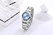 Women Watches Casual Fashion Waterproof Watches Diamond Rhinestone Wrist Quartz Watch - Light blue