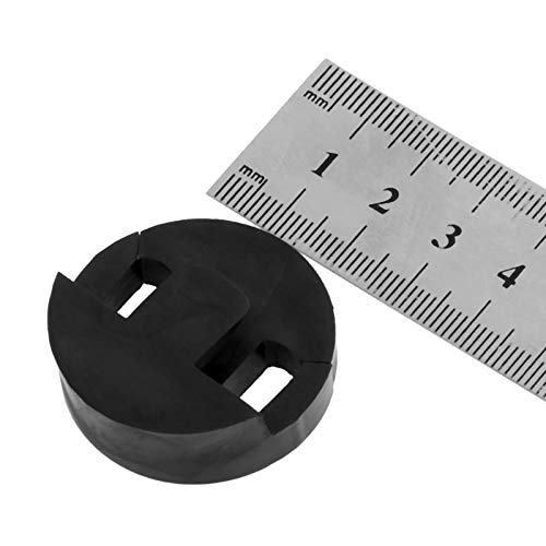 35 x 35mm Acoustic Cello Durable Round Circular Rubber Design Mute Silencer Light-weight Black Cello Parts - Thumbnail 4