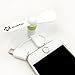 Mini Fans Compatible with iPhone & Android Devices Plug in & Play Attachment 3-in-1 Connectors - Micro USB & USB C Fans for Android Cell Phones and Fan on iPhone - Pack of 3 (Black,White,Blue)