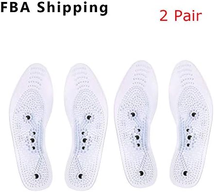 MindInSole Acupressure Magnetic Massage Foot Therapy Reflexology Pain Relief Shoe Insoles, 2 Pairs, Desigened for Men