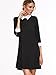 Floerns Women's Doll Collar Short Sleeve Short Tunic Dress