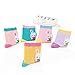 SUNBVE 5 Pack Girls Lovely Rabbit Series Seamless Breathable Cotton Socks (8-11Years)