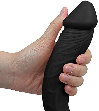 YLF 14.17 inch Double Sided Big Toy Real Feel Soft Flexible Double Head Massageoys Black