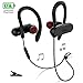 1Mii Bluetooth Headphones w/12 Hours Battery, Magnetic Headphones, Sports Earphones w/Mic - Waterproof aptX HD Stereo Sweatproof Earbuds for Gym Running Workout,Noise Cancelling