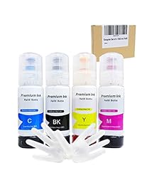 Seogolar T502 - Juego de 4 botellas de tinta recargables para Epson ET-2750, ET-3750, ET-4750, ET-2700, ET-3700