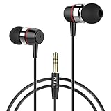 Earphone Headphone,Splaks Stereo Headphone Earbuds,Bass Driven,High Definition,in-ear,Noise Isolating for iPhone, iPod, iPad, MP3 Players, Samsung Galaxy, Nokia, HTC, Nexus, BlackBerry etc-Metal Black