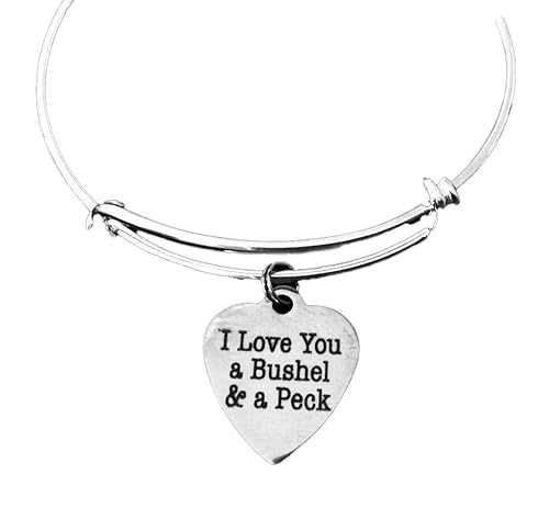 I Love You a Bushel and a Peck Jewelry Silver Expandable Charm