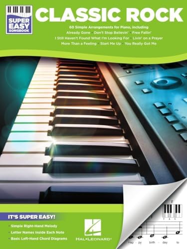 Classic Rock Sheet Music for Piano: 41 Easy Songs: Jamal LL
