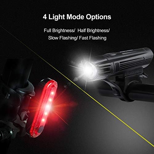 ascher led bike light set