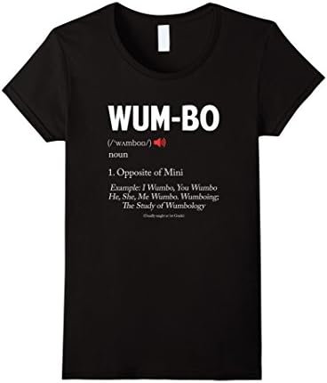 Womens Wumbo Definition! Funny Cartoon Meme T-Shirt Medium Black