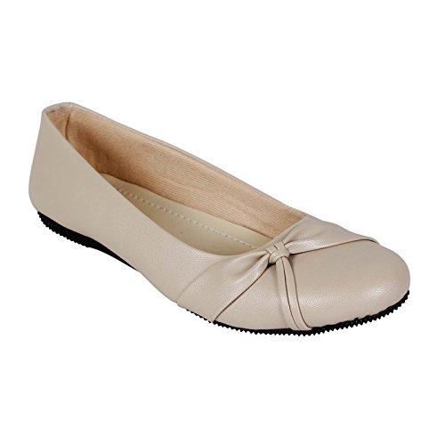 footshez women's cream casual bellies