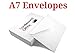A7 White Envelopes, Pointed Flap (5 1/4