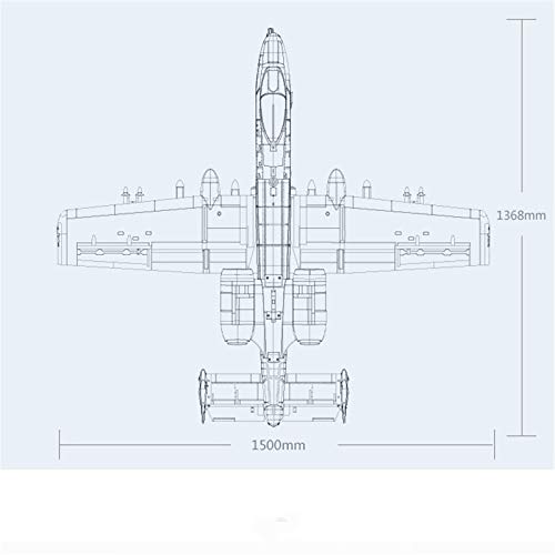 DBG RC Flugzeug 70mm A-10 Warthog V2 Impeller EDF Jet Twin Motor mit Gyro Retracts 6S PNP Modell Hobby Flugzeug… – Bild 5