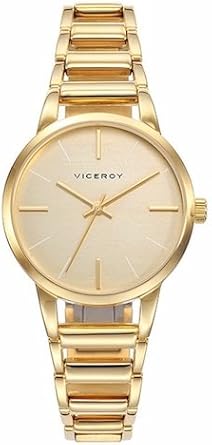 Viceroy Reloj Analógico para Mujer de Cuarzo con Correa en Acero Inoxidable 471076-27