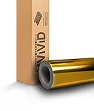 VViViD Gold Mirror Chrome Winyl Car Wrap Self Adhesive Air Release Bubble-Free Decal Film (1ft x 5ft)