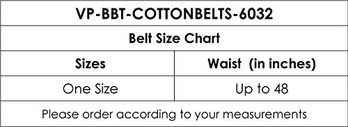 men's cotton belt with loop buckle