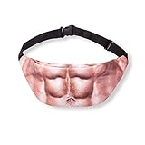 Soksar Dad Bags Fake Belly Pack Hairy Gut Unisex Fanny Handy Hip Zipper Packs Adjustable Belt Waist Hip The Bobby