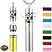Multifunctional Essential Oil Necklace - Aromatherapy Essential Oil Diffuser Necklace, Stainless Steel Perfume Oil Locket Pendant Enhancers Necklaces with 8 Pads, Birthday Jewelry Gifts for Women